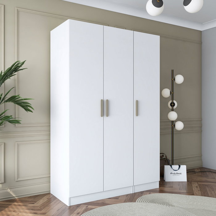 Hanah Home Armario Blanco con Estanterías